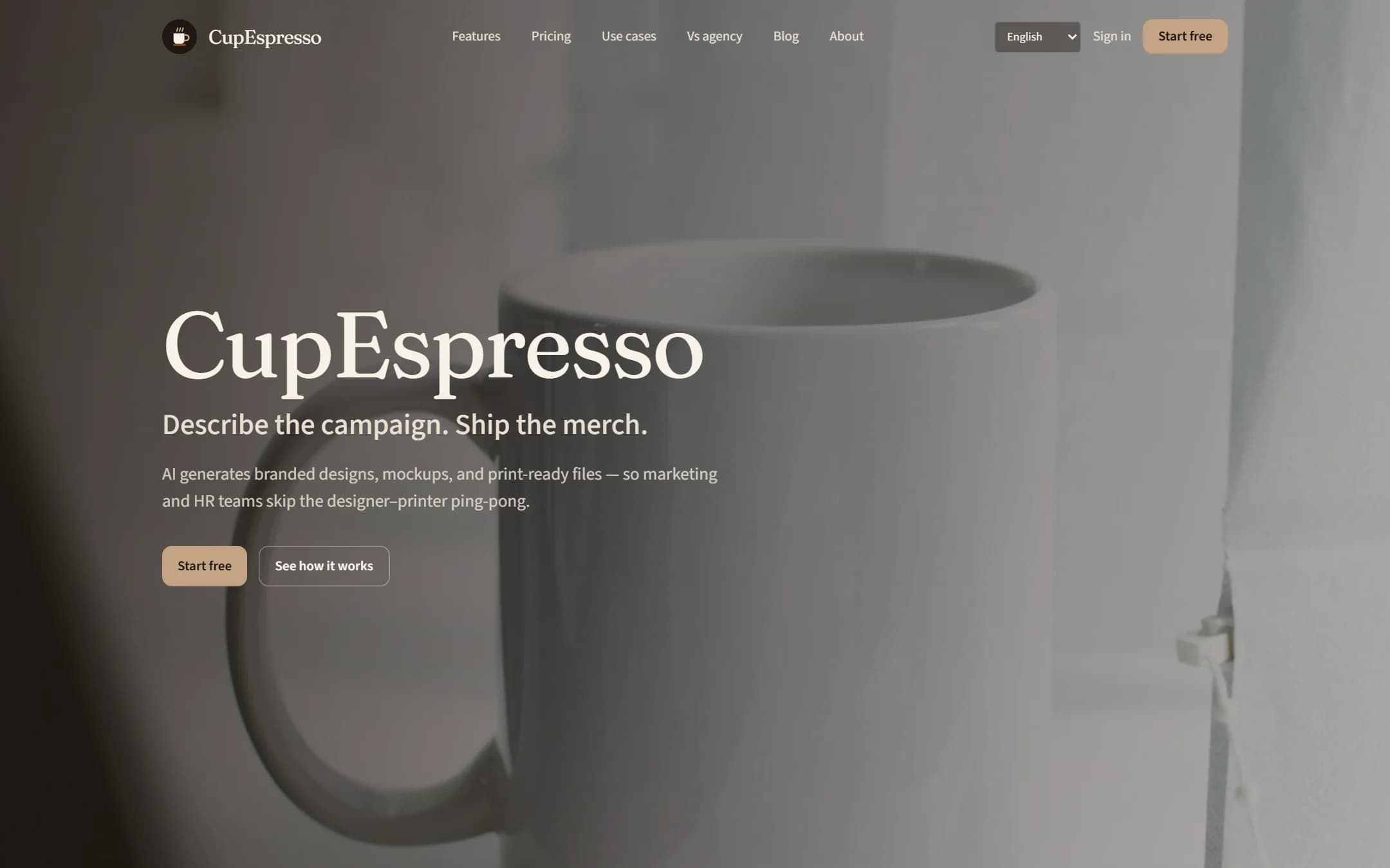 CupEspresso product screenshot